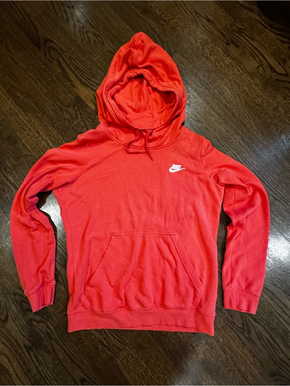 Nike Coral Hoodie with White Swoosh